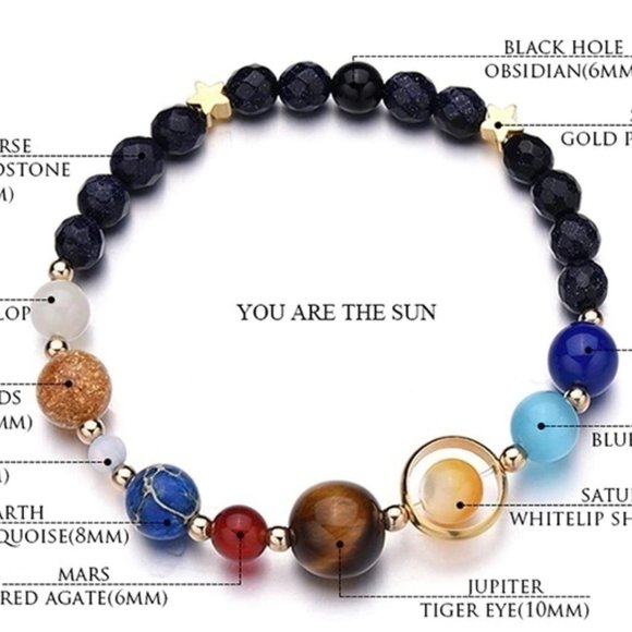 Solar System Universe Planets Energy Bracelet - Picture 7 of 7